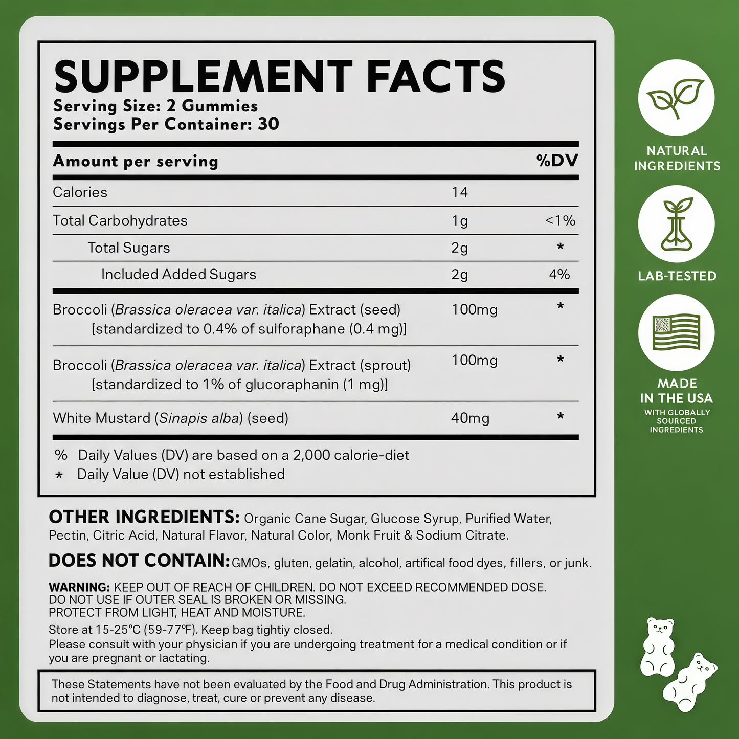 NeuroBrocc Kids Sulforaphane Gummies