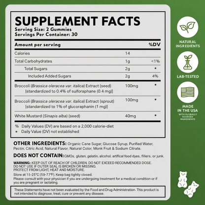 NeuroBrocc Kids Sulforaphane Gummies